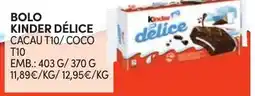 Continente Bolo kinder délice promoção