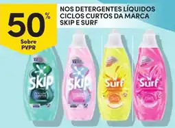 Continente Detergentes líquidos ciclos curtos da marca skip e surf promoção