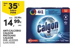 Continente anti calcário calgon pastilhas calgon promoção