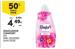 Continente Amaciador comfort lily promoção