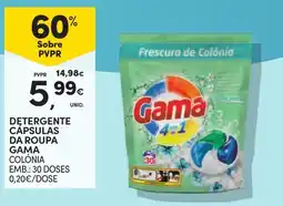 Continente Detergente cápsulas da roupa gama colónia promoção