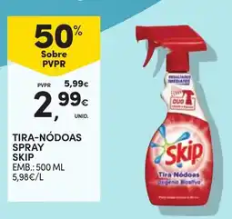 Continente tira-nódoas spray skip promoção