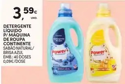 Continente Detergente liquido p/ maquina de roupa continente sabao natural/ brisa azul promoção