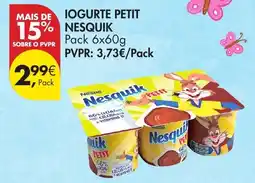 Pingo Doce Iogurte petit nesquik promoção