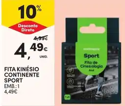 Continente Fita kinésio continente sport promoção