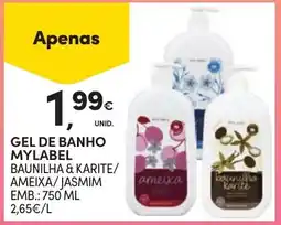 Continente Gel de banho mylabel baunilha & karite/ ameixa/ jasmim promoção