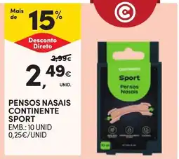 Continente Pensos nasais continentente sport promoção