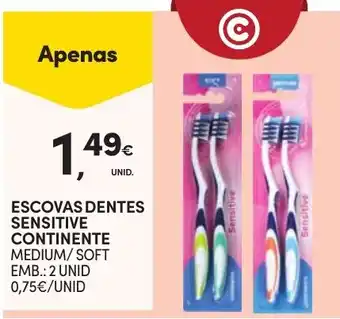 Continente escovas dentes sensitive continente promoção