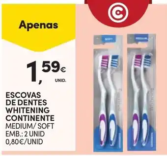 Continente escovas de dentes whitening continente promoção