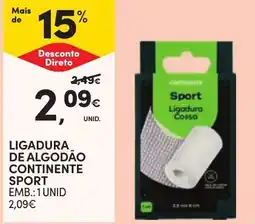 Continente Ligadura de algodão continente sport promoção