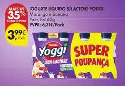 Pingo Doce Iogurte líquido s/lactose yoggi promoção