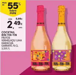 Continente Cocktail rin-tin-tin frutos vermelhos/lima maracujá promoção