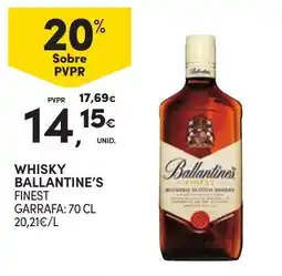 Continente Whisky ballantine's finest promoção