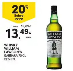Continente Whisky William Lawson's promoção
