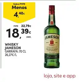 Continente Whisky jameson promoção