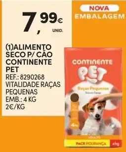 Continente Alimento seco p/ cão continente pet promoção