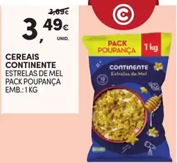 Continente Cereais continente estrelas de mel promoção