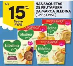 Continente saquetas de frutapura da marca blédina promoção