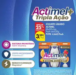 Pingo Doce Actimel+ Tripla Ação promoção