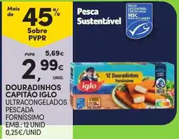 Continente douradinhos capitão iglo ultracongelados promoção