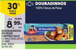 Continente Douradinhos de peixe capitão iglo promoção