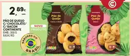 Continente Pão de Queijo Continente C/ Chocolate/ C/ Bacon promoção