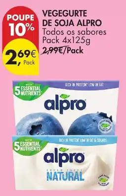 Pingo Doce Vegegurte de soja alpro promoção