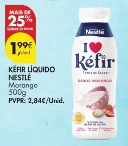 Pingo Doce Kéfir líquido Nestlé sabor morango promoção