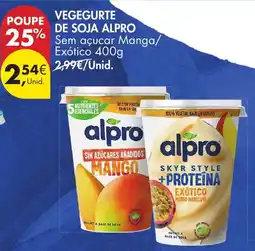 Pingo Doce Vegegurte de soja alpro promoção