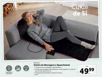Lidl Medisana Esteira de Massagem e Aquecimento promoção