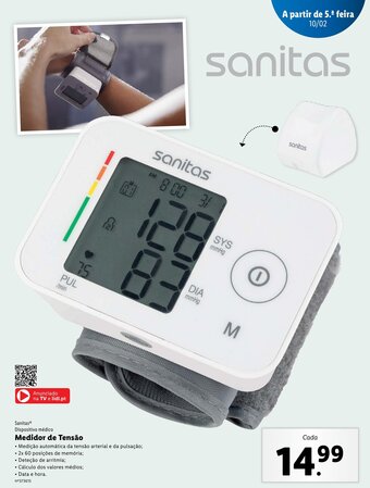 Lidl Sanitas Dispositivo Médico Medidor de Tensão promoção