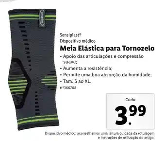 Lidl Sensiplast Dispositivo Médico Memia Elástica para Tornozelo S ao XL promoção