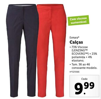 Lidl Esmara Calças 36 ao 46 promoção