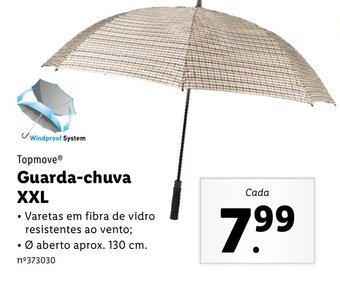Lidl Topmove Guarda-chuva XXL promoção