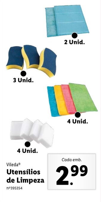Lidl Vileda Utensílios de Limpeza promoção