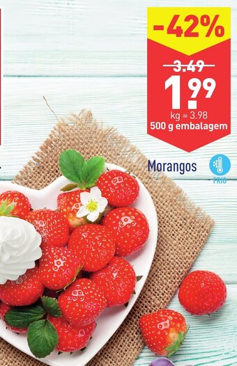 ALDI Morangos 500g promoção