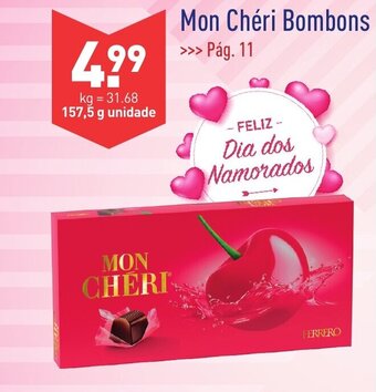 ALDI Mon Chéri Bombons 157,5g promoção