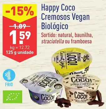 ALDI Happy Coco Cremosos Vegan Biológico 125g promoção