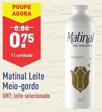 ALDI Matinal Leite Meio-gordo 1L promoção
