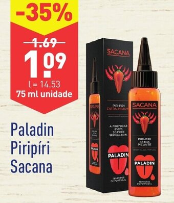 ALDI Paladin Piripíri Sacana 75ml promoção