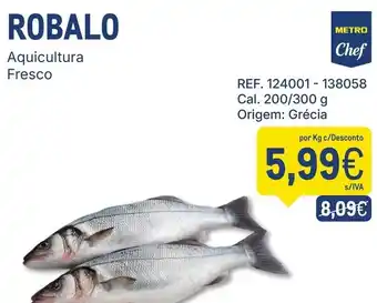 Makro Robalo metro chef promoção