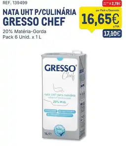 Makro nata uht p/culinária gresso chef promoção