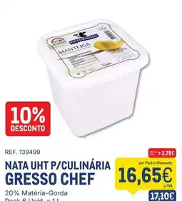 Makro Nata uht p/culinária gresso chef promoção