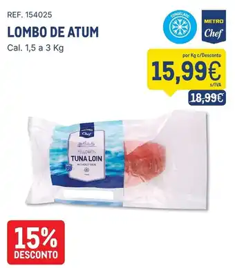 Lombo de atum metro chef