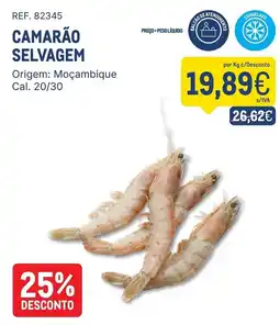 Makro Camarão selvagem promoção