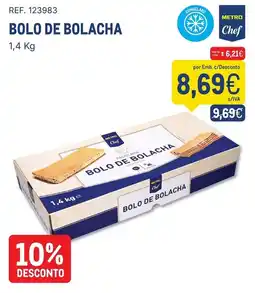 Makro Bolo de bolacha metro chef promoção