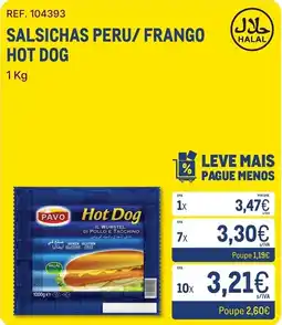 Makro Hot Dog Pavo promoção