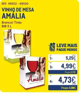 Makro vinho de mesa amália promoção