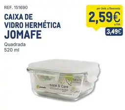 Makro Caixa de vidro hermética jomafe promoção