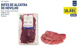 Makro Bifes de alcatra de novilho metro chef promoção